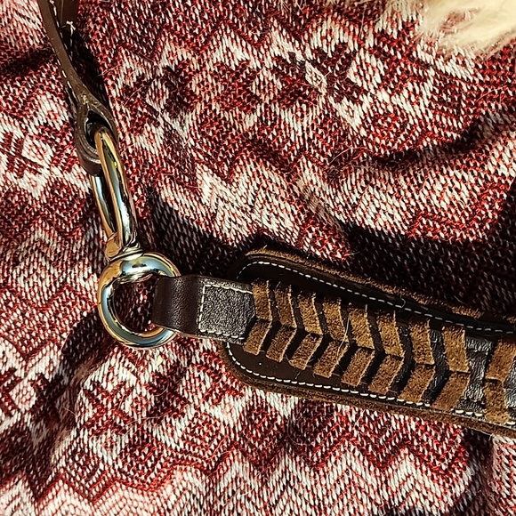 Coach signature shearling shoulder tote - Picture 6 of 9